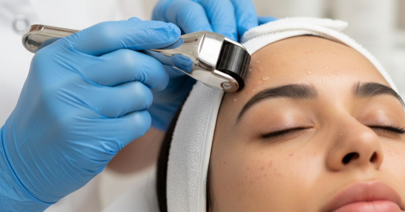 Tratamento de cicatrizes com microagulhamento