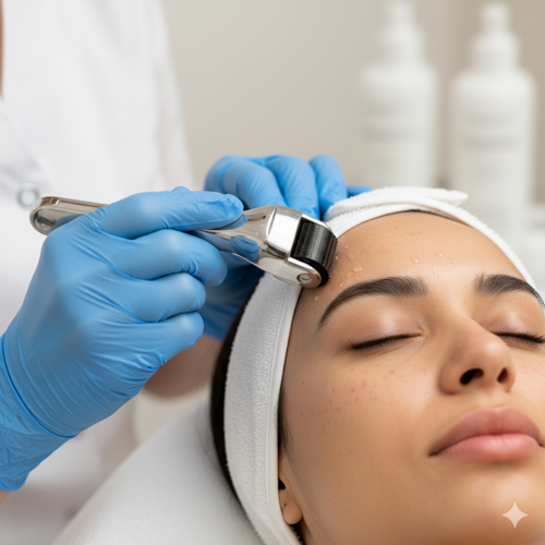 Equipamento de microagulhamento facial profissional